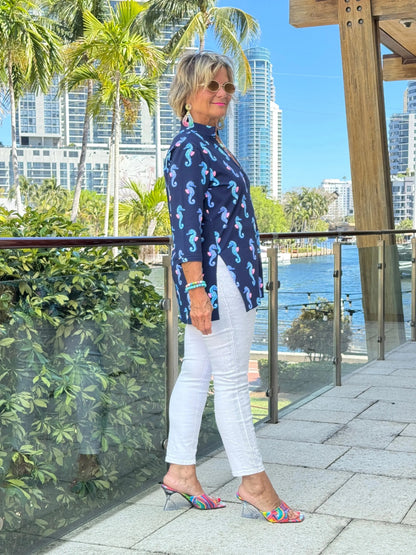 LULU B MIDNIGHT REEF TUNIC