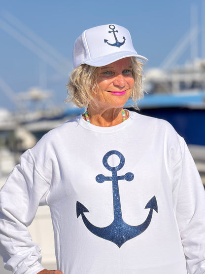Glitter anchor Sweatshirt