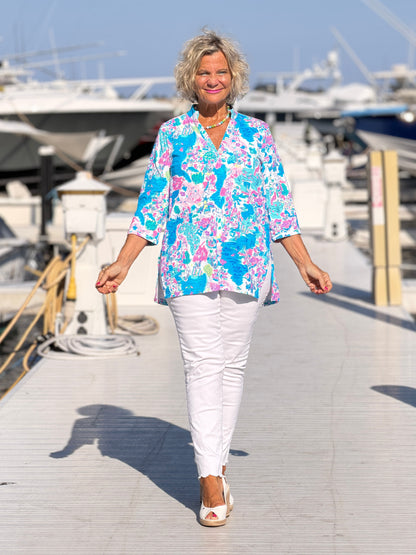 LULU B PALM BEACH SPALSH TUNIC