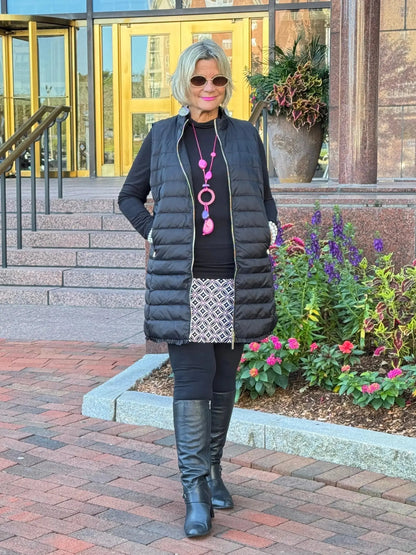 LULU-B BLACK PUFFER VEST