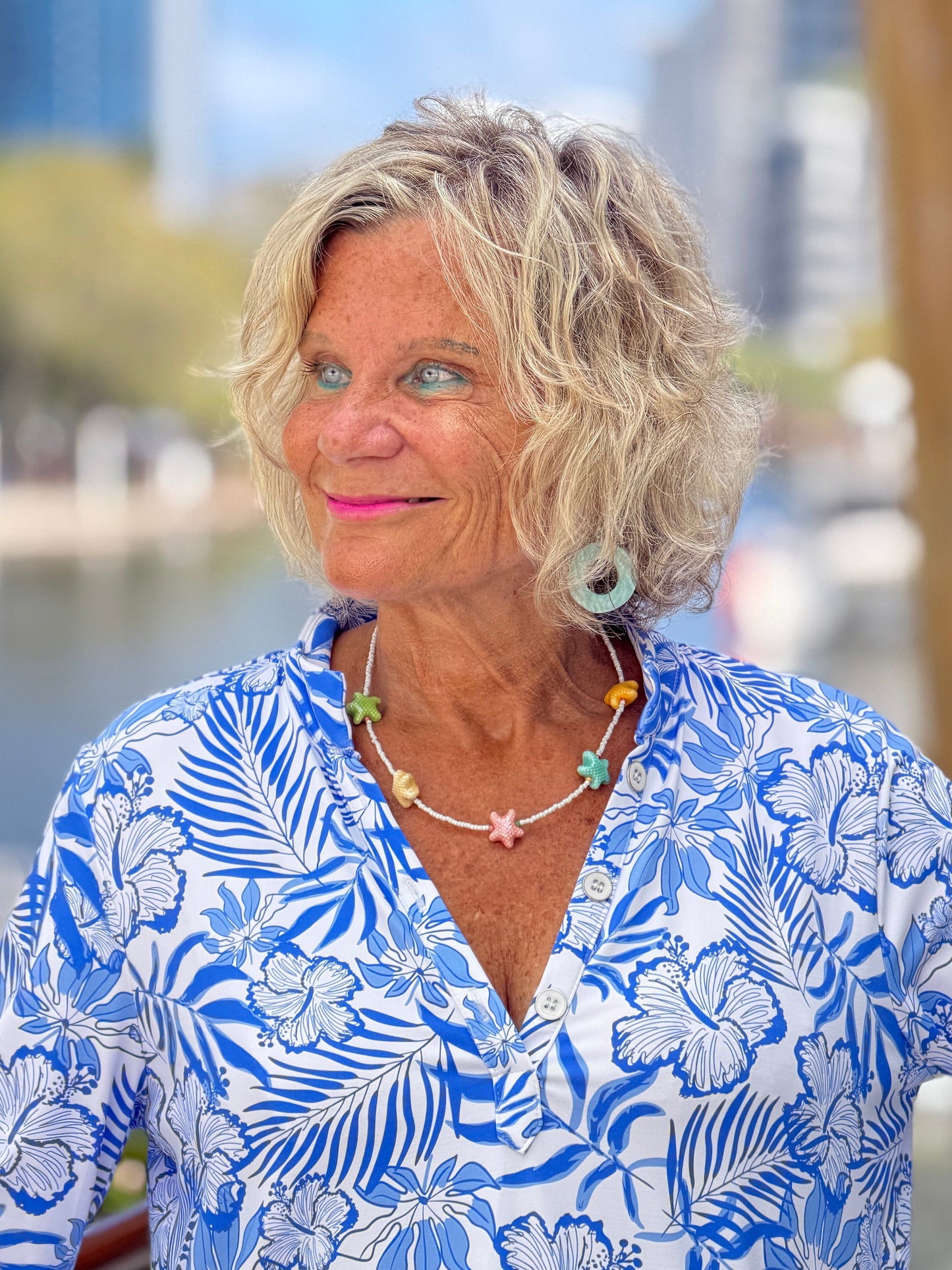 LULU B HIBISCUS COAST TUNIC