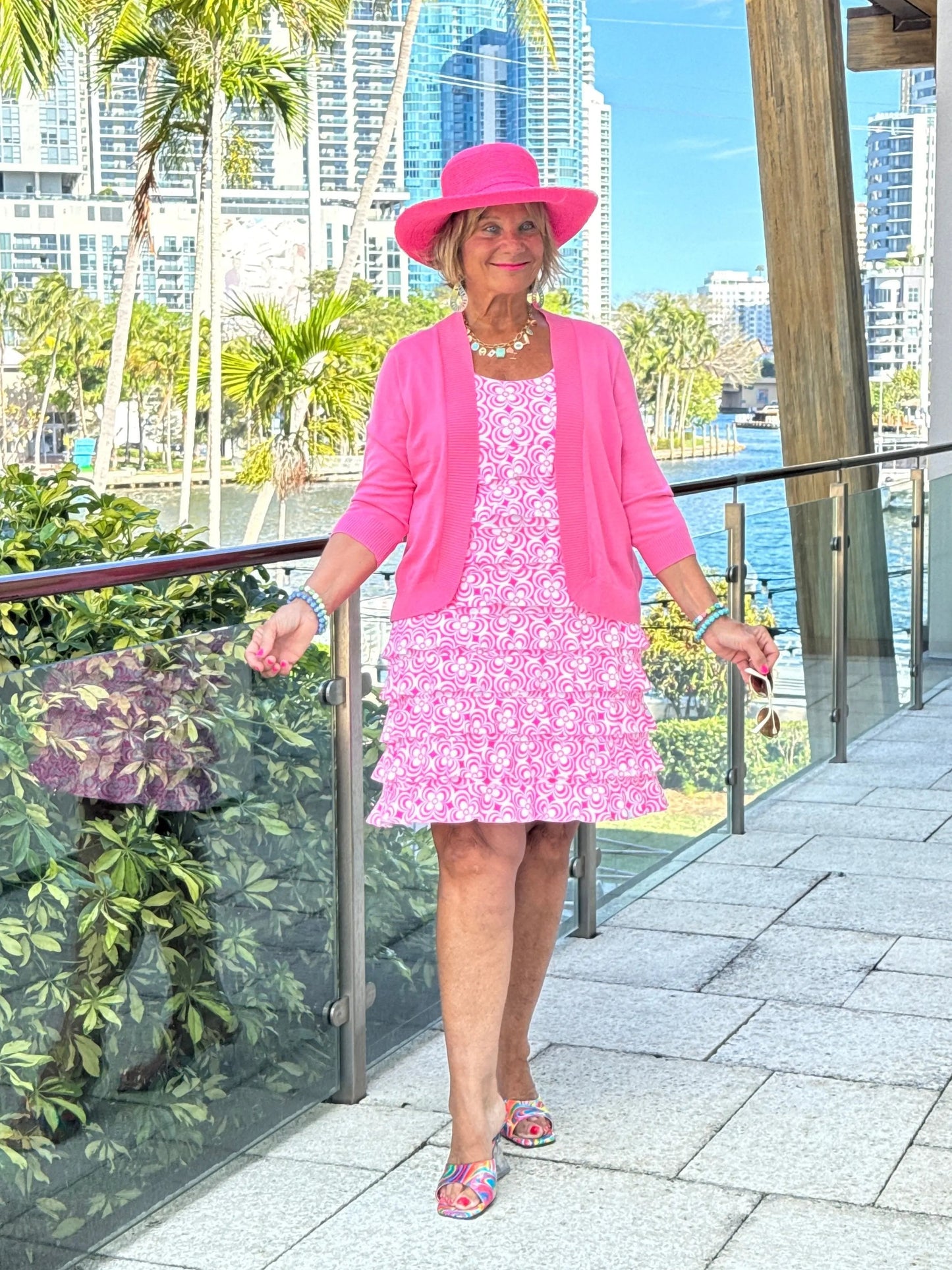 LULU B TROPIC PETALS CHA CHA DRESS