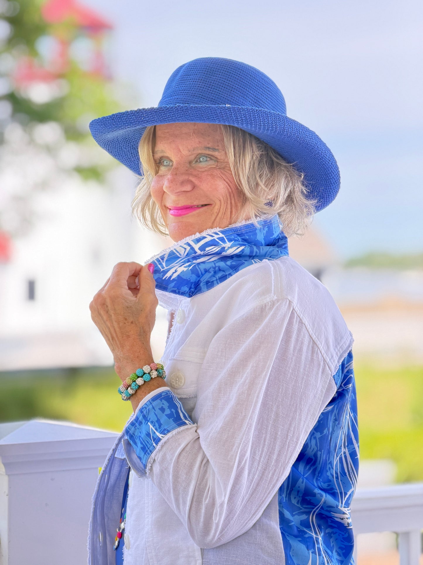 HARBOR BLUES LINEN JACKET