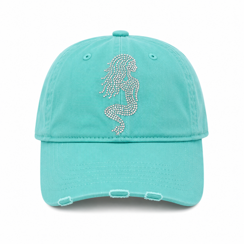 LIGHT BLUE MERMAID BLING HAT