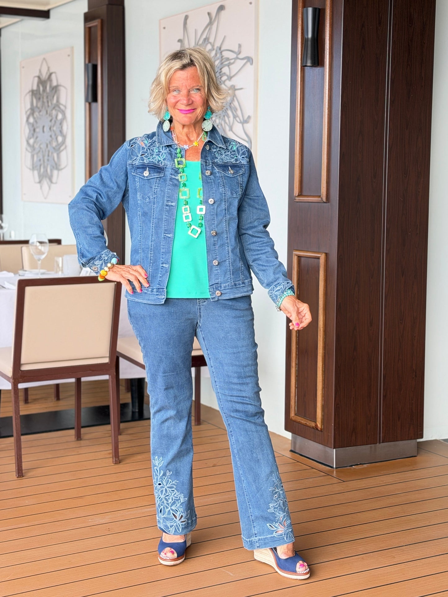 Ethyl Fit To Flare Pant - Great Falls