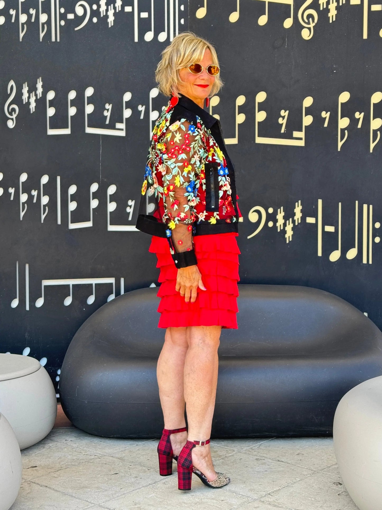 LULU-B RED CRIMSON CHA CHA DRESS