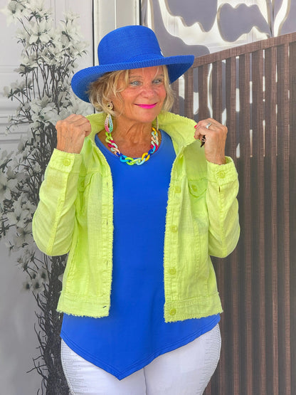 LULU B LIME LINE JACKET