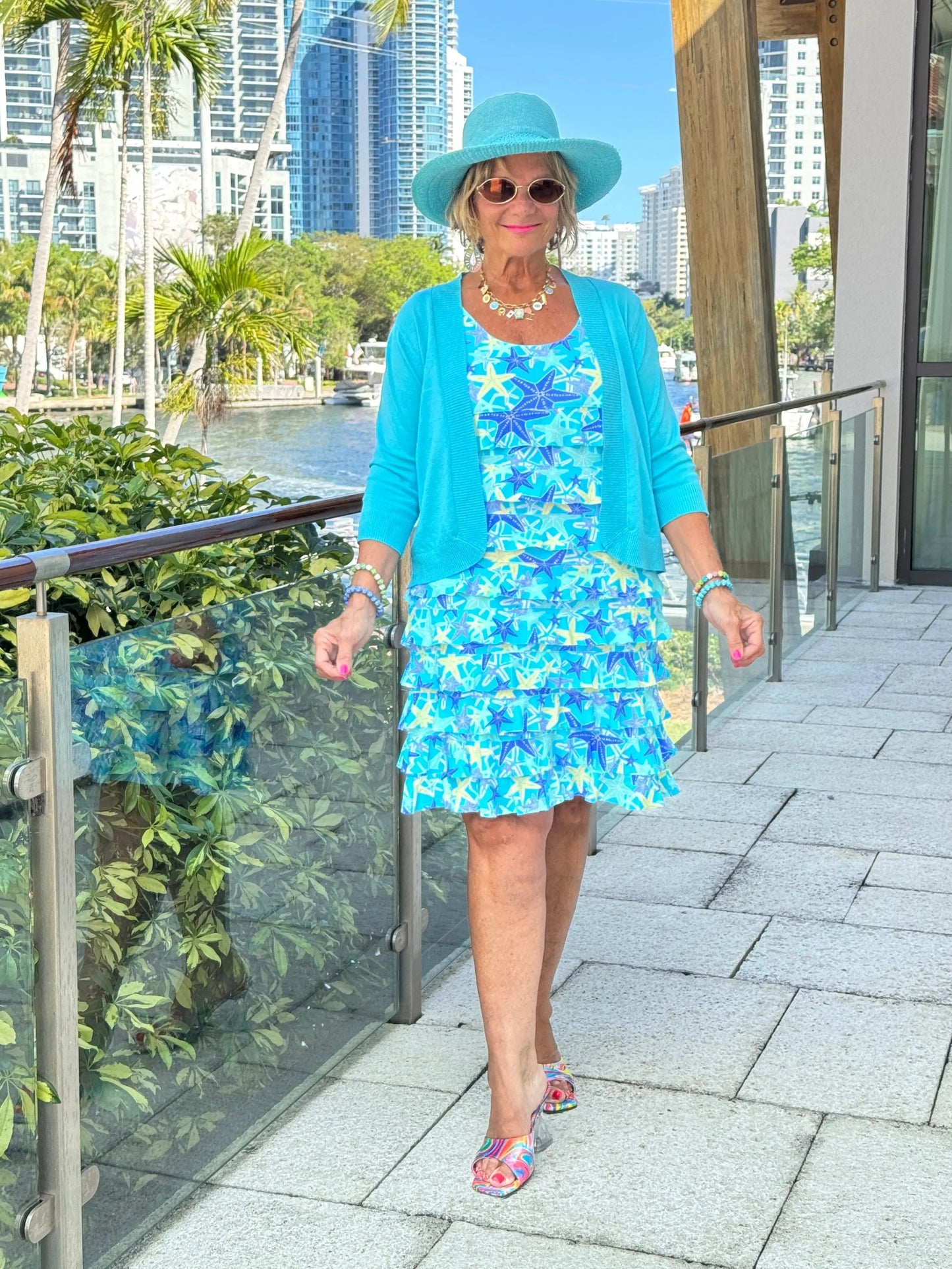 LULU B STARFISH SPLASH CHA CHA DRESS