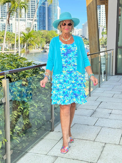 LULU B STARFISH SPLASH CHA CHA DRESS