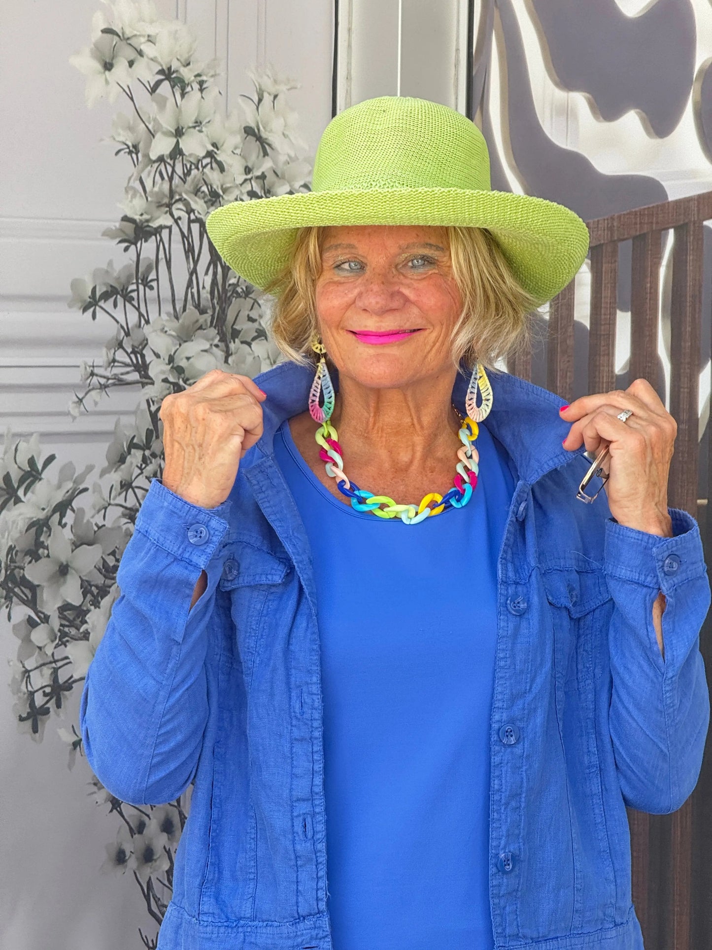 LULU B BLU LINEN JACKET