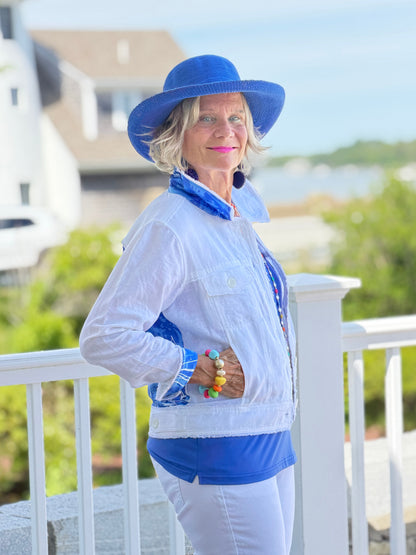HARBOR BLUES LINEN JACKET