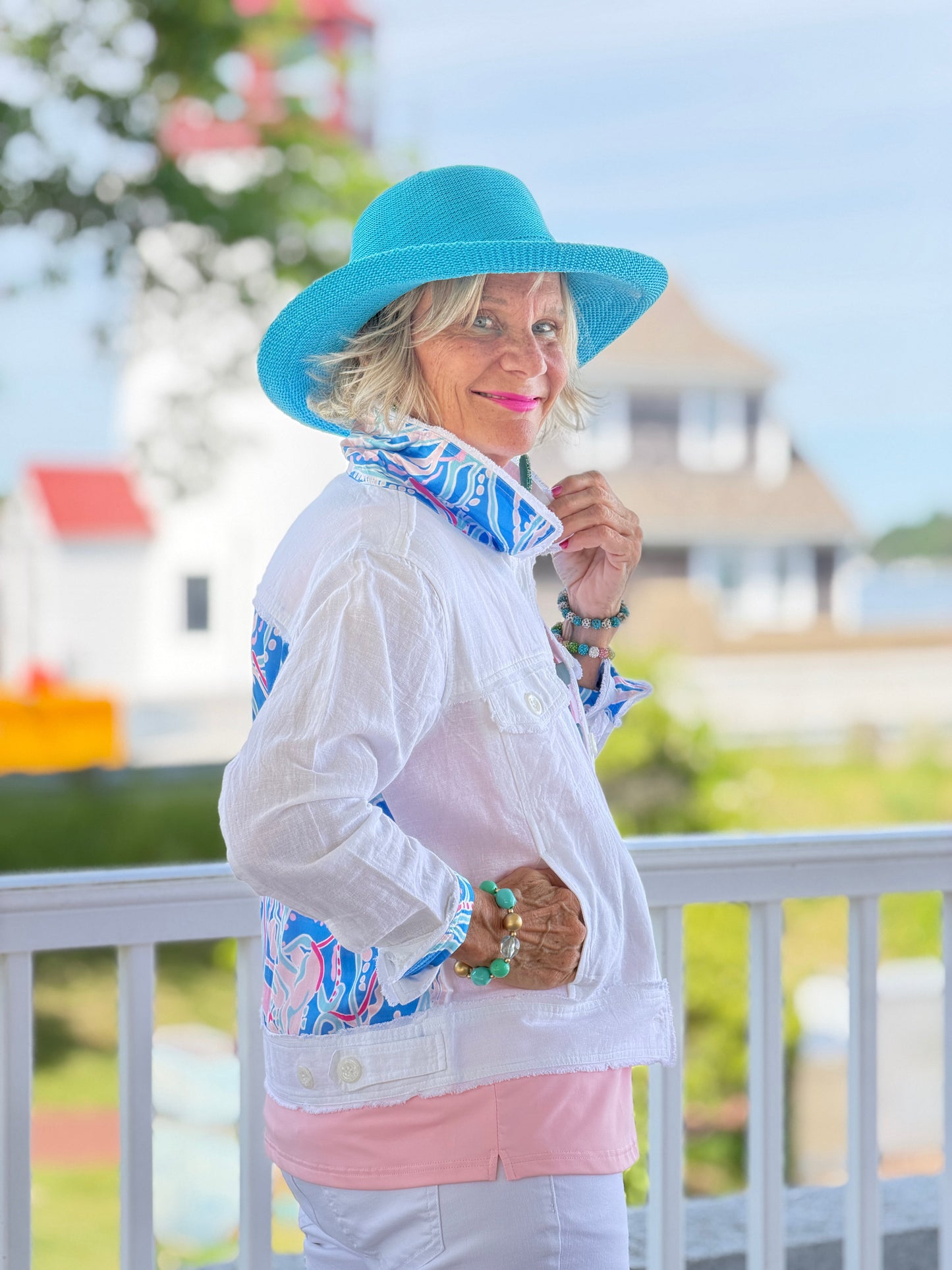 COTTON CANDY COAST LINEN JACKET