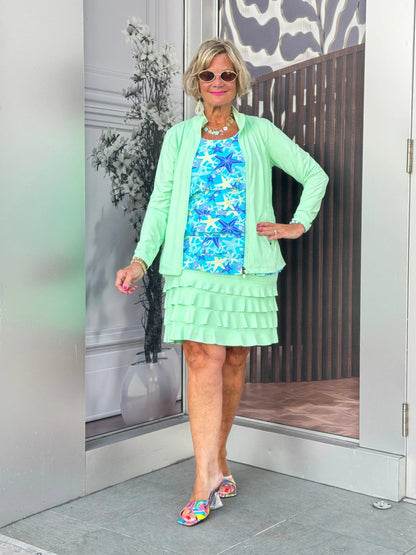 LULU B SIESTA GREEN SKORT