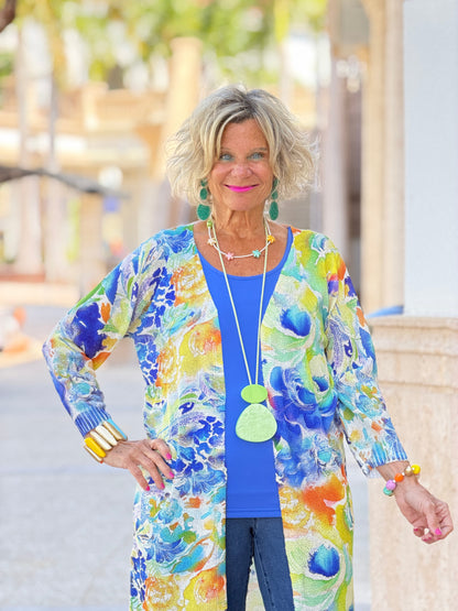 Ethyl Classic Long Length Cardi - Soulful