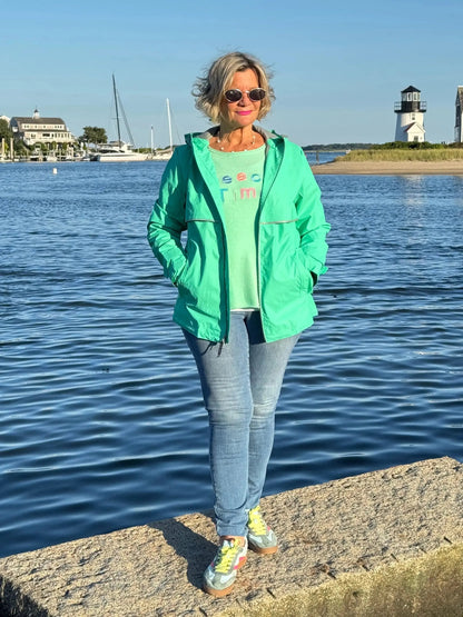 LULU-B MINT BEACH TIME SWEATER