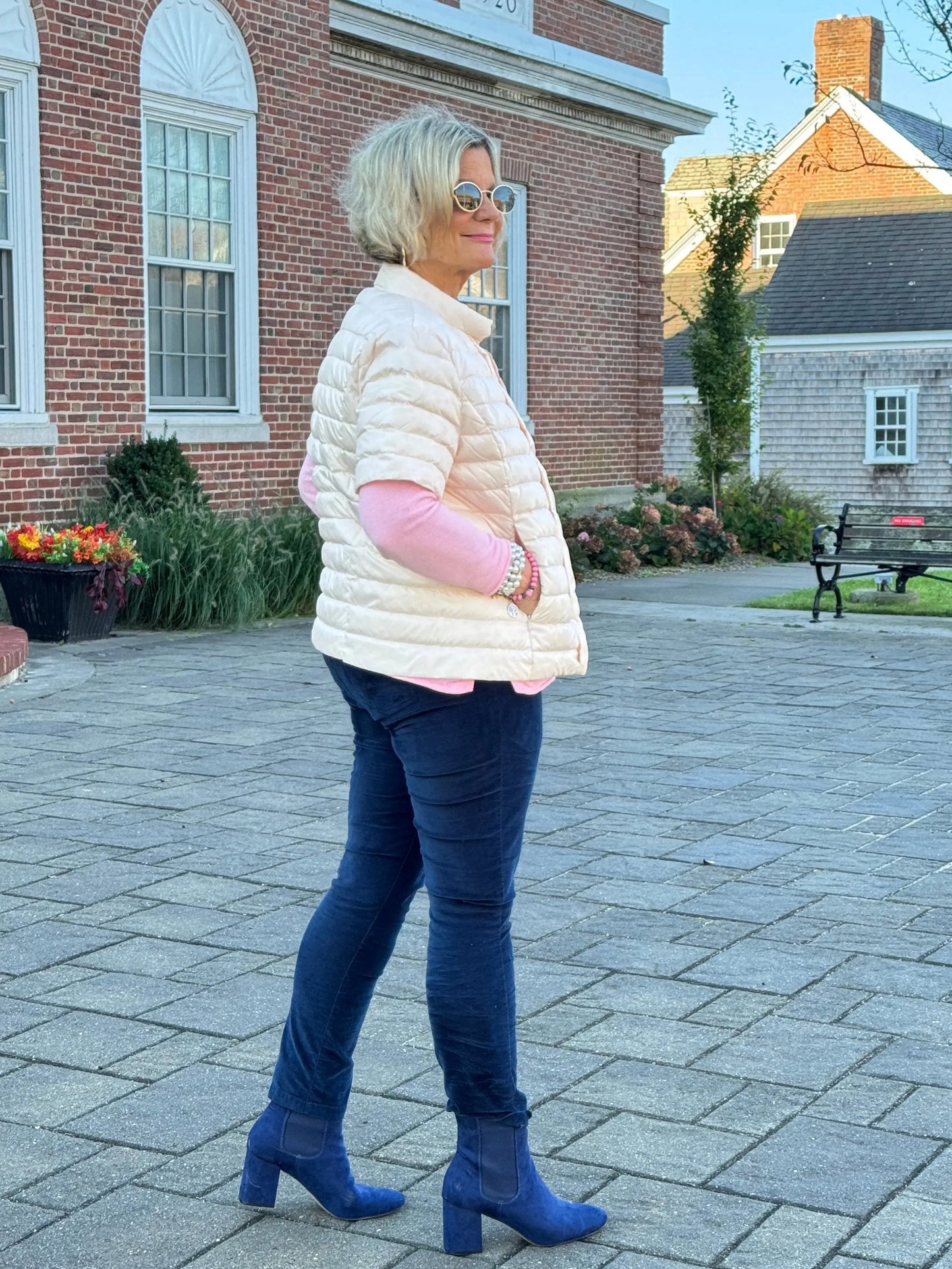 LULU-B PINK SHORT SLEEVE PUFFER