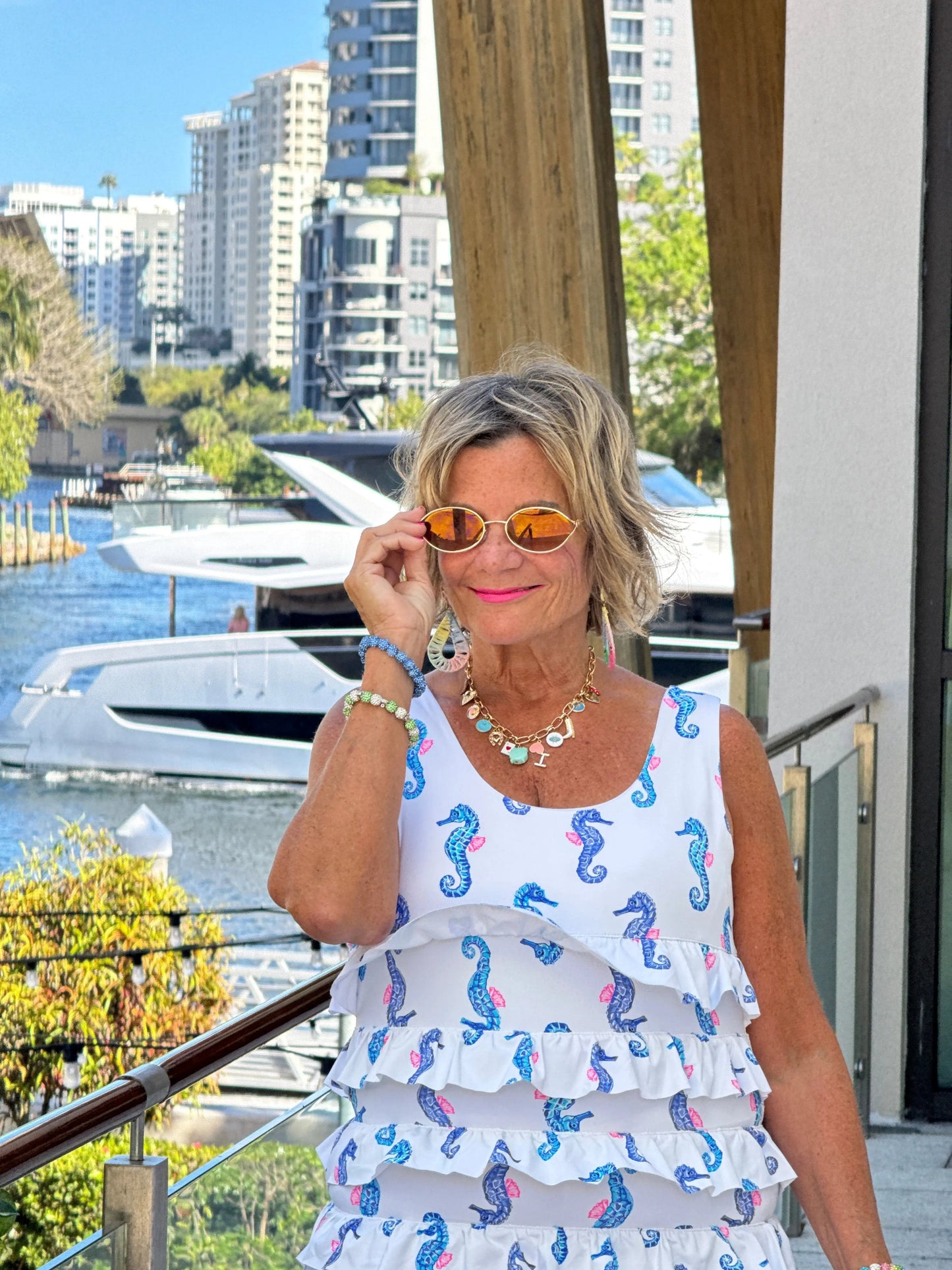 LULU B SHORELINE CHARM CHA CHA DRESS