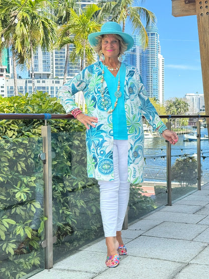 Ethyl Classic Long Length Cardi - Sheldon