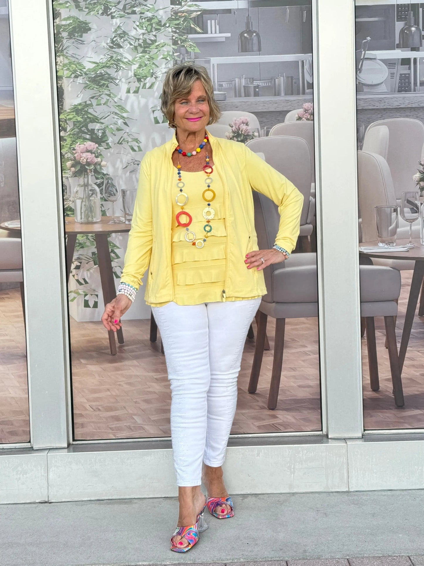 LULU-B FULL ZIPPER YELLOW JACKET