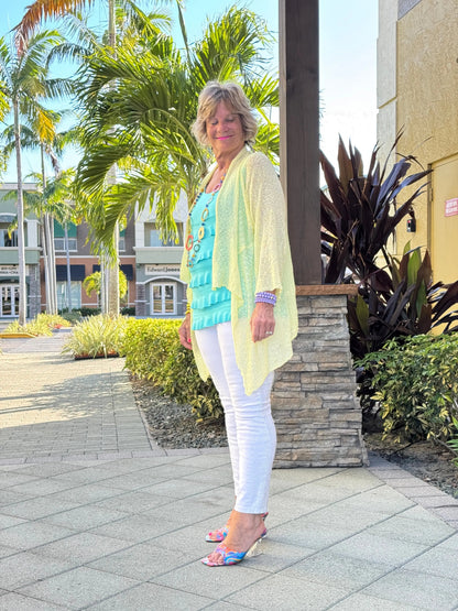 LULU-B CLEAR SUNSHINE RUFFLE WRAP