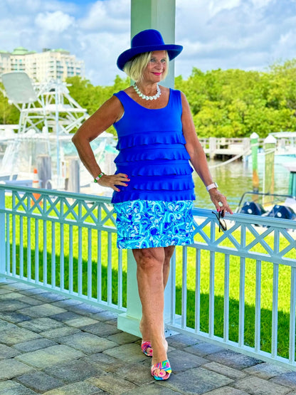 BLUE DREAMING HEARTS CHA CHA SKORT