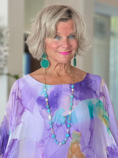Blue Seas long Necklace