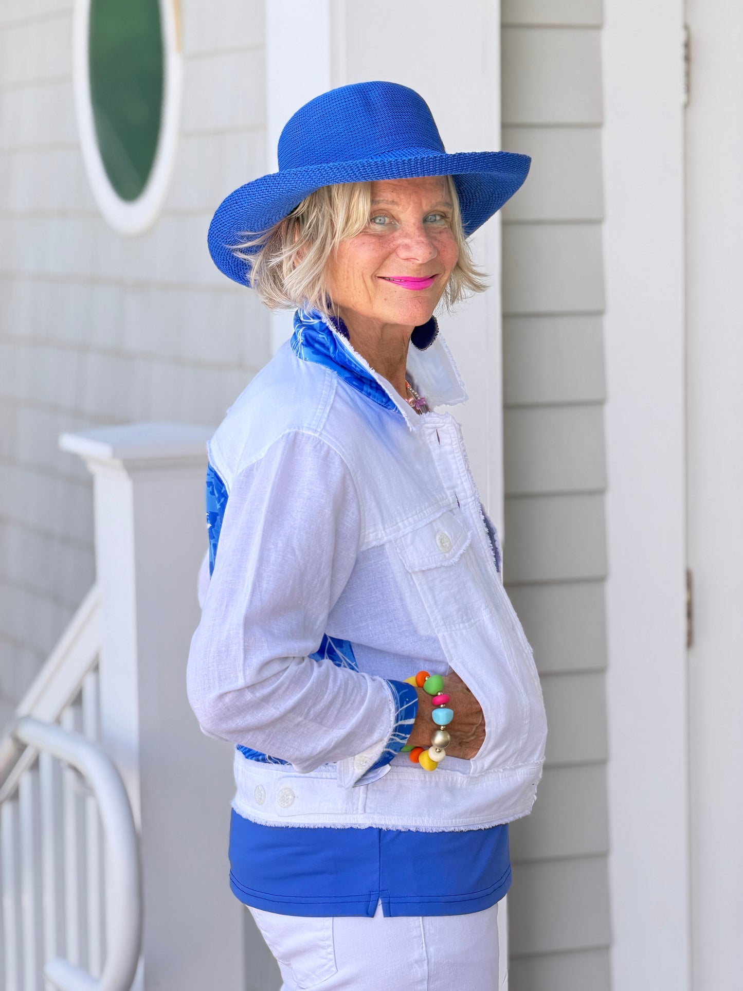 HARBOR BLUES LINEN JACKET