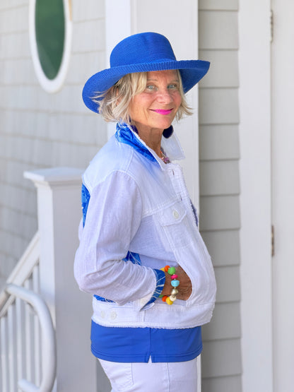 HARBOR BLUES LINEN JACKET