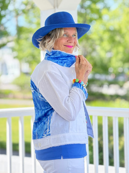 HARBOR BLUES LINEN JACKET