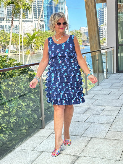 LULU B MIDNIGHT REEF CHA CHA DRESS