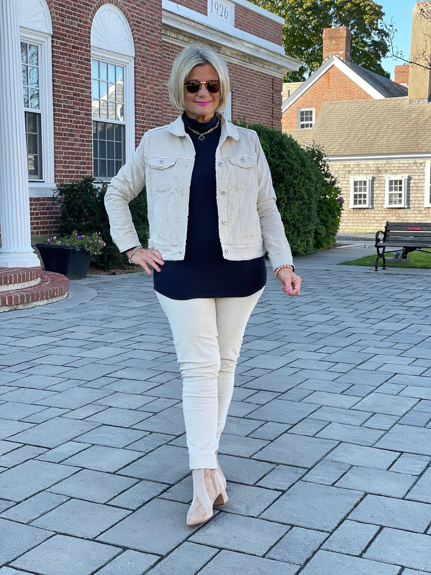 LULU-B STONE VELOUR PANTS