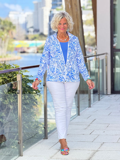 LULU B HIBISCUS COAST FULL ZIPPER