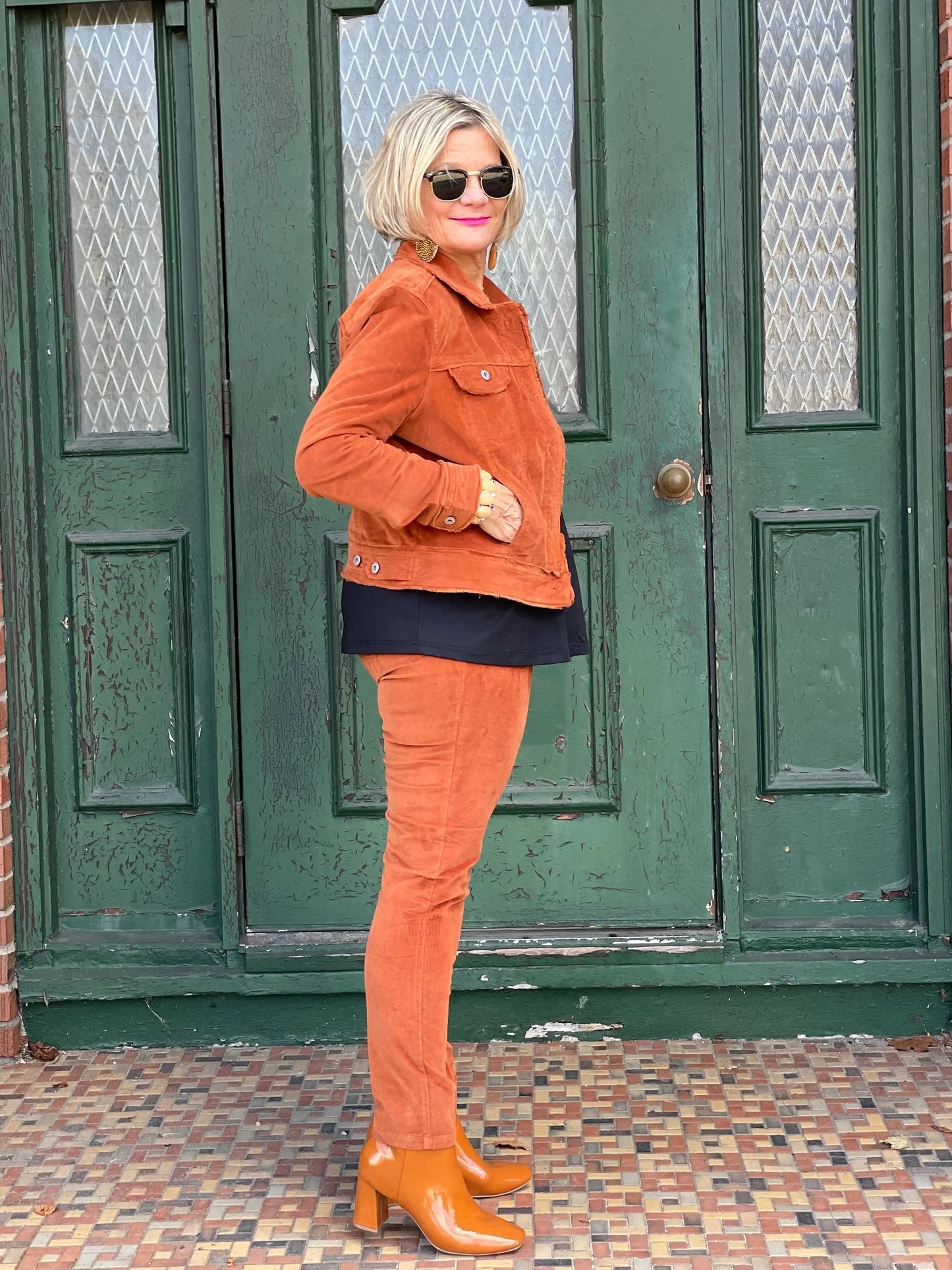 LULU-B COPPER VELOUR PANTS