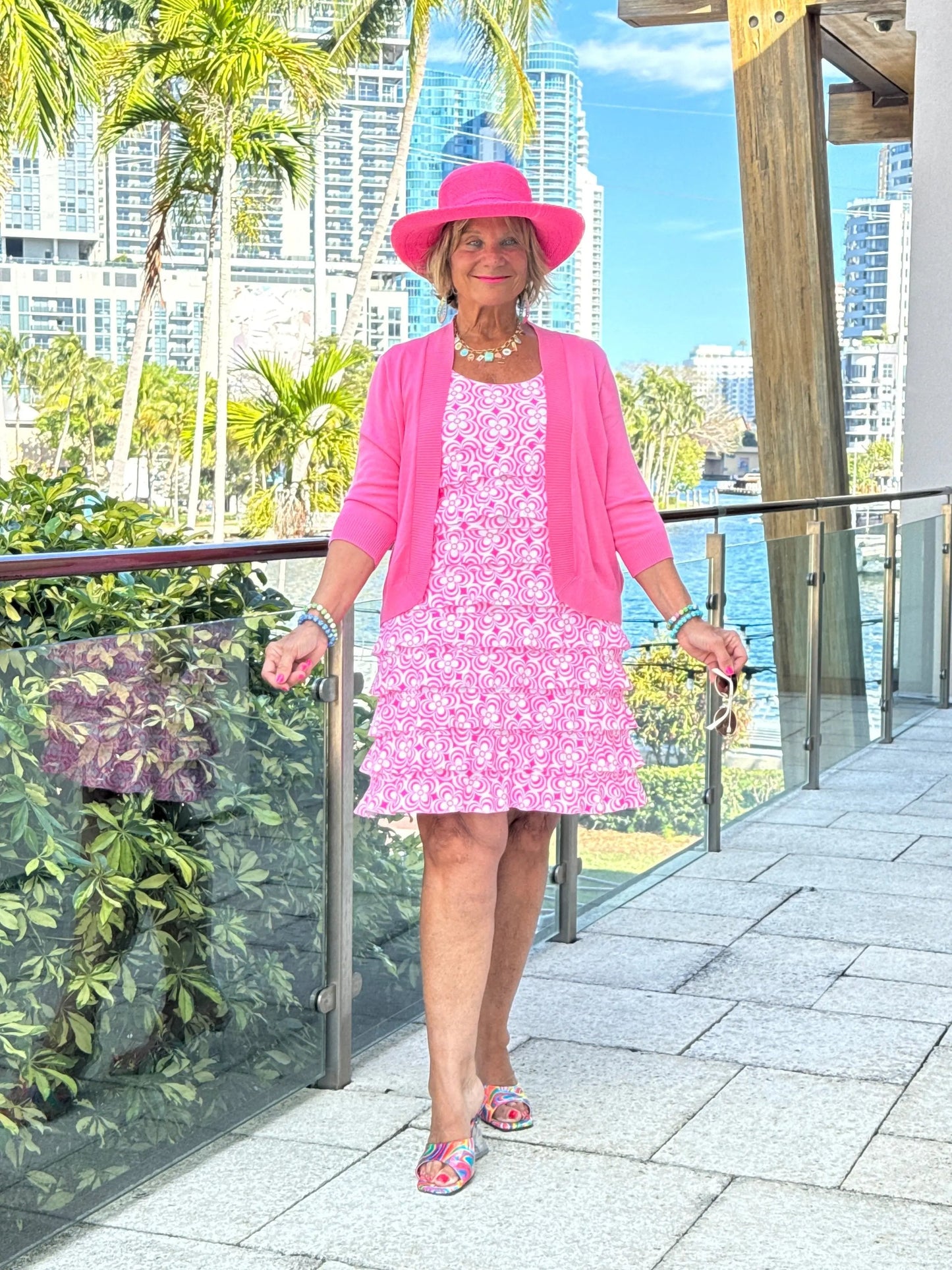 LULU B TROPIC PETALS CHA CHA DRESS