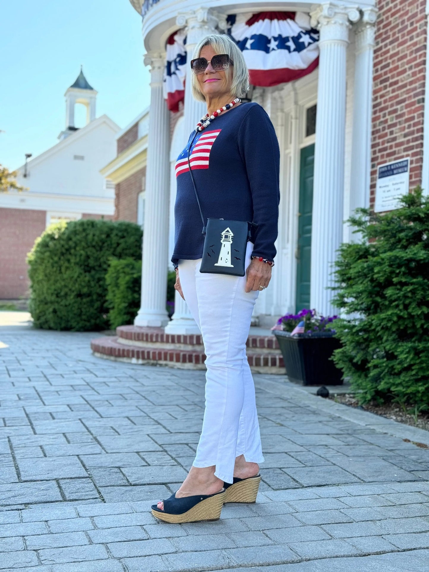 LULU-B NAVY FLAG SWEATER