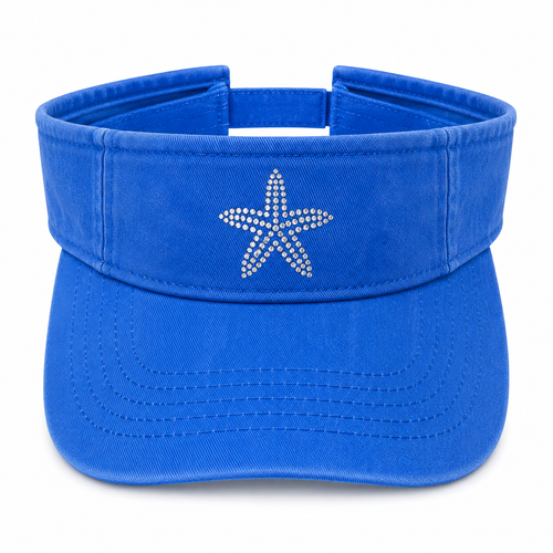 BLUE BLING STARFISH VISOR