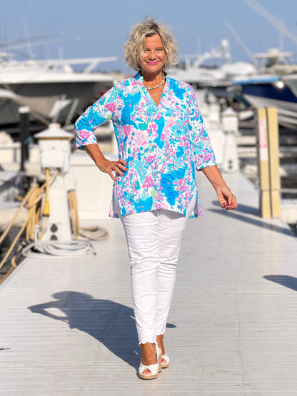 LULU B PALM BEACH SPALSH TUNIC