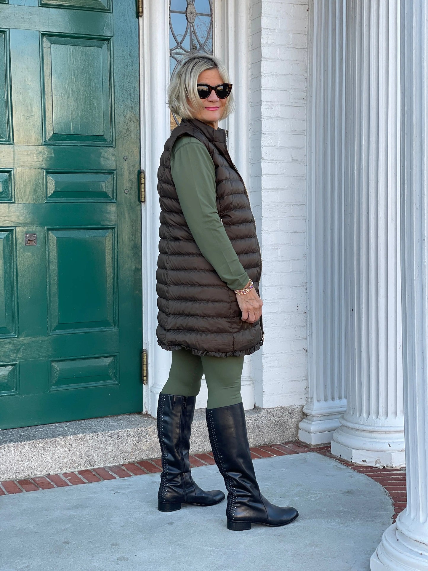 LULU-B OLIVE SPANK LEGGINGS
