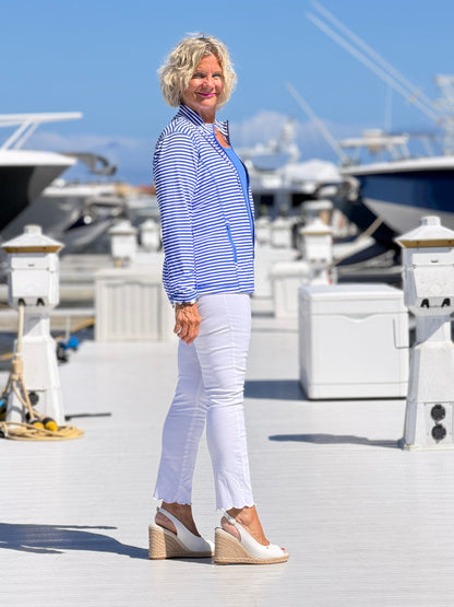HARBOR BLUE STRIPED JACKET