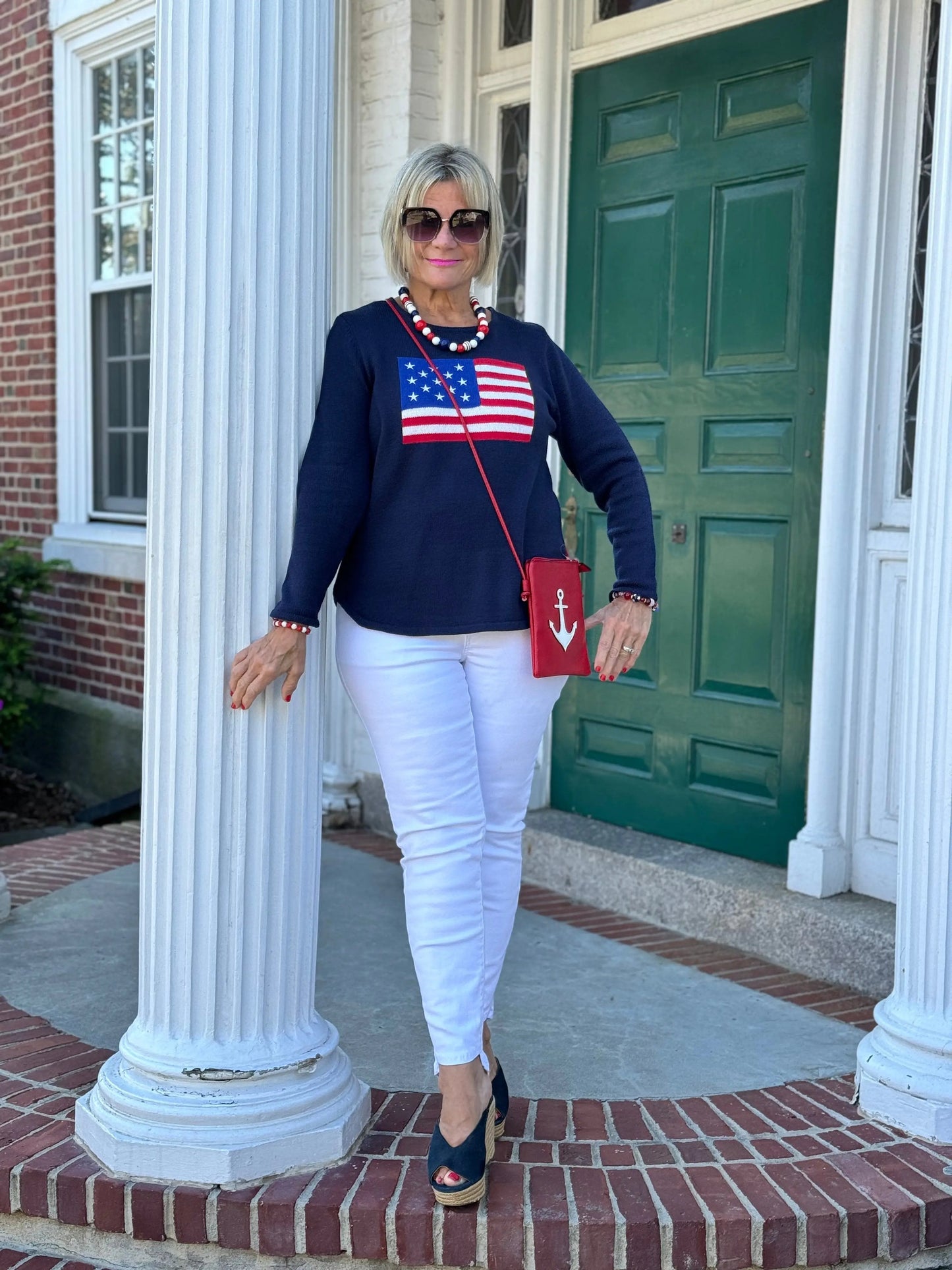 LULU-B NAVY FLAG SWEATER