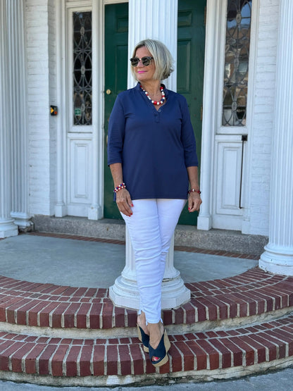 LULU-B NAVY TUNIC