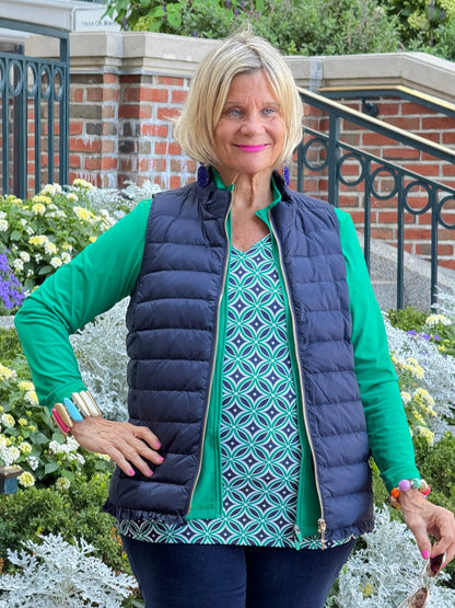 LULU-B NAVY SHORT VEST