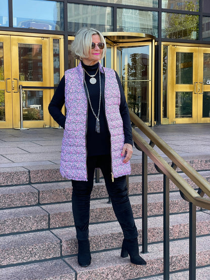 AUBREY PINK PUFFER VEST