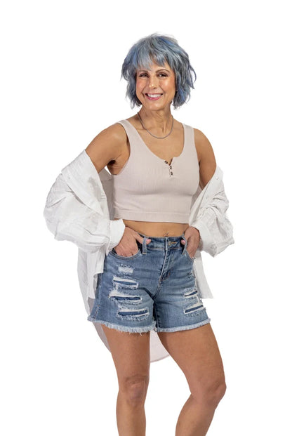Women's Button Detail Bralette