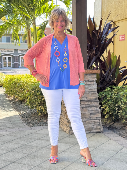 LULU-B SALMON MESH WRAP