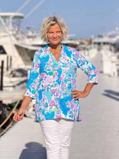 LULU B PALM BEACH SPALSH TUNIC