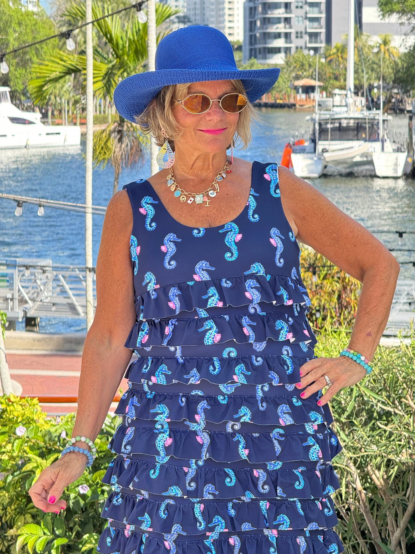 LULU B MIDNIGHT REEF CHA CHA DRESS
