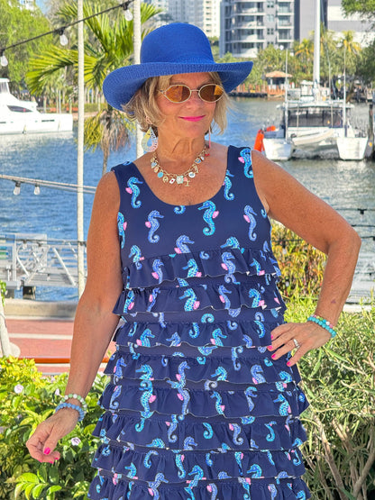 LULU B MIDNIGHT REEF CHA CHA DRESS