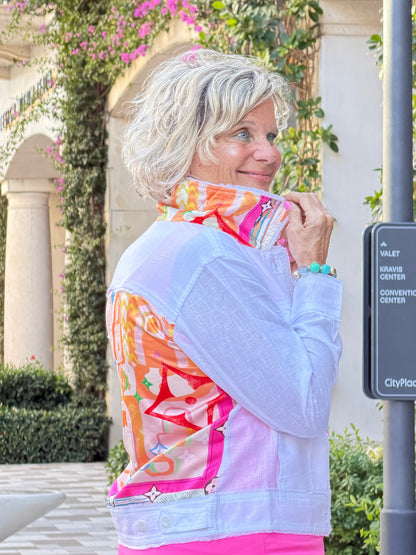 LINEN PALM BEACH DESIGNER  JACKET