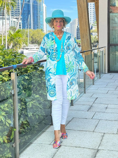 Ethyl Classic Long Length Cardi - Sheldon